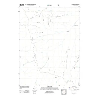 2011 Map of Flat Ridge, 2011 Print