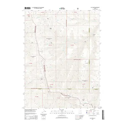 2014 Map of Flat Ridge, 2014 Print