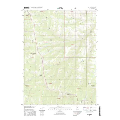 2017 Map of Flat Ridge, 2017 Print