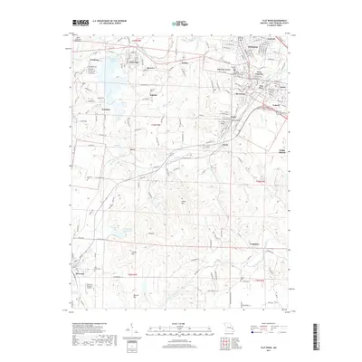 2017 Map of Flat River, 2017 Print