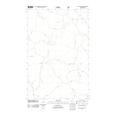 2011 Map of Flat Rock Butte, 2011 Print