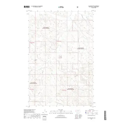 2017 Map of Flat Rock Butte, 2017 Print
