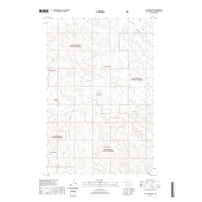 2020 Map of Flat Rock Butte, 2020 Print