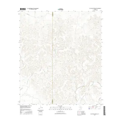2016 Map of Flat Rock Creek NW, 2016 Print