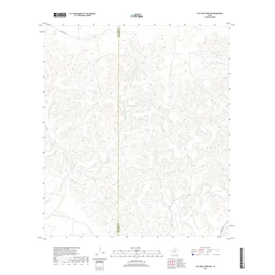 2019 Map of Flat Rock Creek NW, 2019 Print