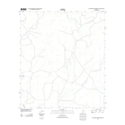 2013 Map of Flat Rock Creek South, 2013 Print