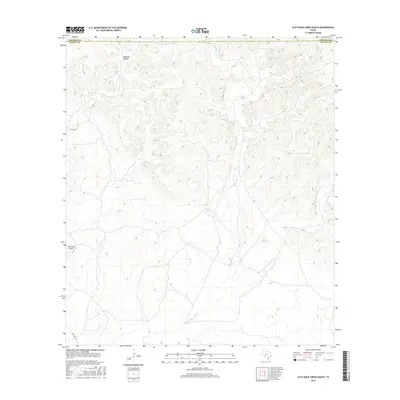 2016 Map of Flat Rock Creek South, 2016 Print