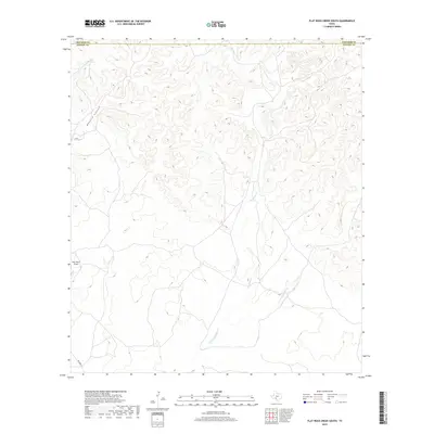 2019 Map of Flat Rock Creek South, 2019 Print