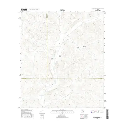2016 Map of Flat Rock Draw SW, 2016 Print