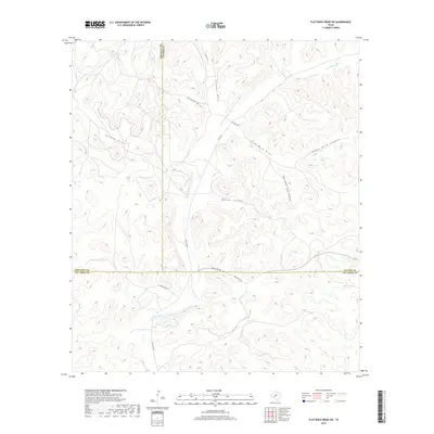 2019 Map of Flat Rock Draw SW, 2019 Print