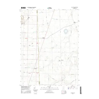 2016 Map of Flat Rock, 2016 Print