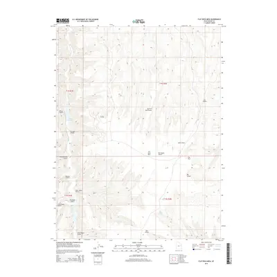 2014 Map of Flat Rock Mesa, 2014 Print