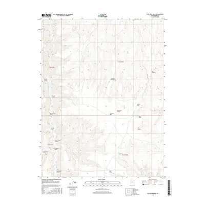2017 Map of Flat Rock Mesa, 2017 Print