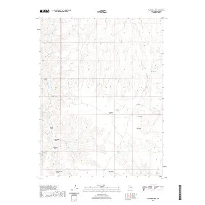 2020 Map of Flat Rock Mesa, 2020 Print