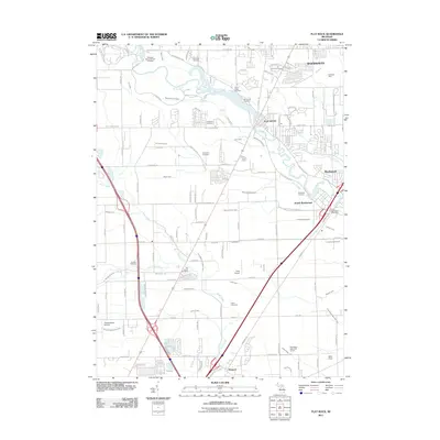 2011 Map of Flat Rock, 2011 Print