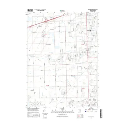 2017 Map of Flat Rock NE, 2017 Print