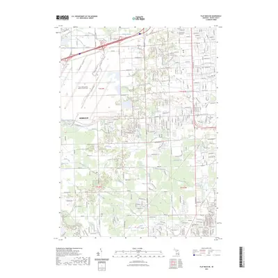 2023 Map of Flat Rock NE, 2023 Print