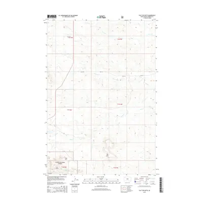 2015 Map of Flat Top Butte, 2015 Print
