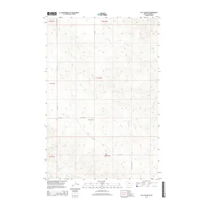2014 Map of Flat Top Butte, 2014 Print