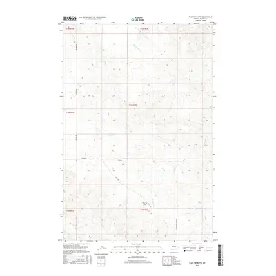 2017 Map of Flat Top Butte, 2017 Print