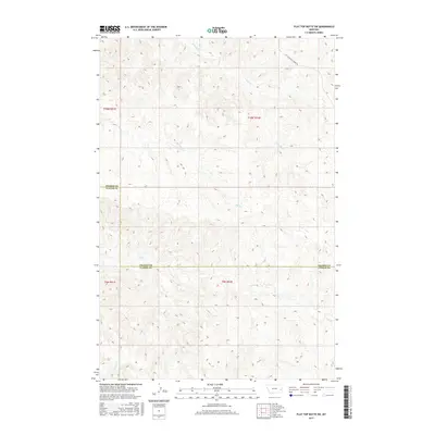 2017 Map of Flat Top Butte SW, 2017 Print