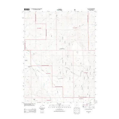 2013 Map of Flat Top, 2013 Print