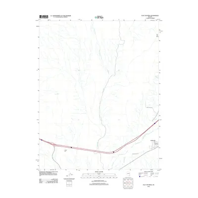 2012 Map of Flat Top Mesa, 2012 Print