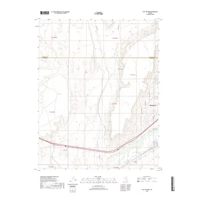 2018 Map of Flat Top Mesa, 2018 Print