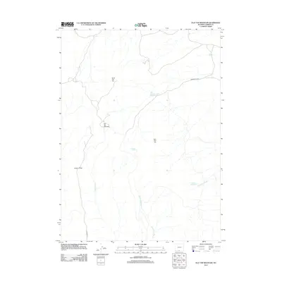 2012 Map of Flat Top Mountain, 2012 Print