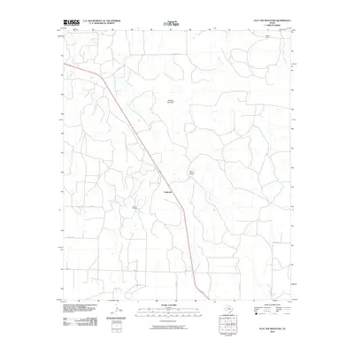 2010 Map of Flat Top Mountain, 2010 Print