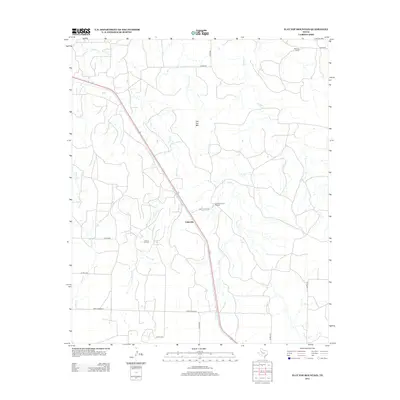 2012 Map of Flat Top Mountain, 2012 Print