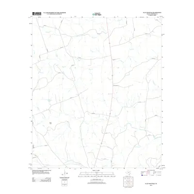 2012 Map of Flat Top Peak, 2012 Print