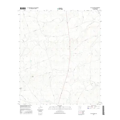2016 Map of Flat Top Peak, 2016 Print