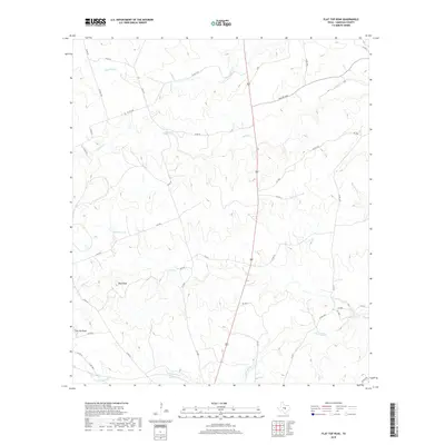 2019 Map of Flat Top Peak, 2019 Print