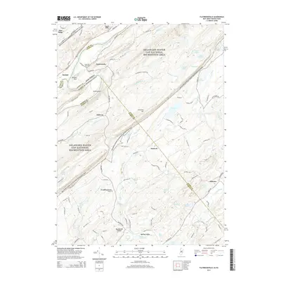 2014 Map of Flatbrookville, 2014 Print