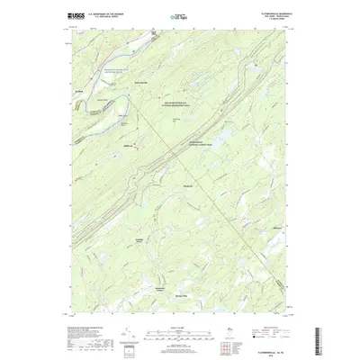 2019 Map of Flatbrookville, 2019 Print