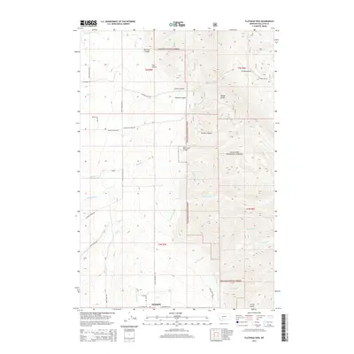 2014 Map of Flathead Pass, 2014 Print