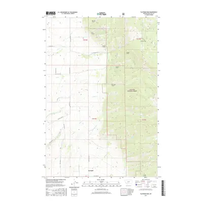 2017 Map of Flathead Pass, 2017 Print