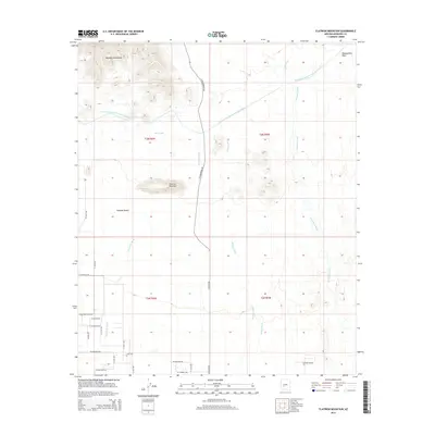 2014 Map of Flatiron Mountain, 2014 Print