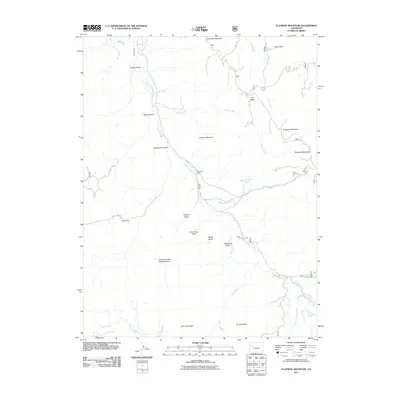 2011 Map of Flatiron Mountain, 2011 Print