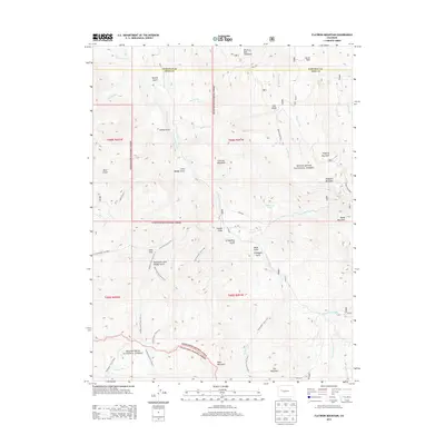 2013 Map of Flatiron Mountain, 2013 Print