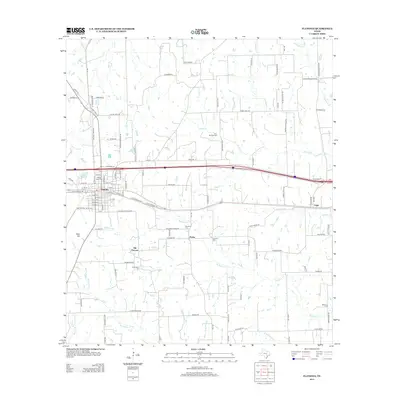 2013 Map of Flatonia, 2013 Print