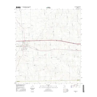2016 Map of Flatonia, 2016 Print