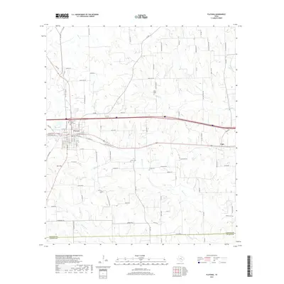 2019 Map of Flatonia, 2019 Print