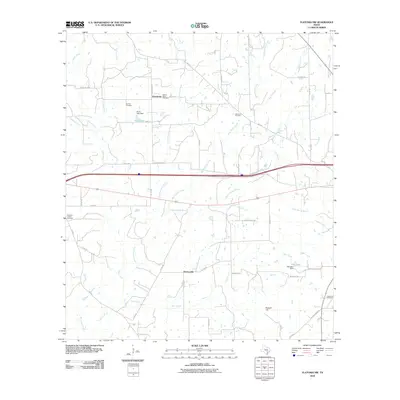 2010 Map of Flatonia NW, 2010 Print