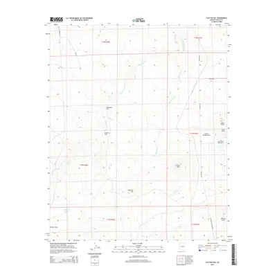 2014 Map of Flattop Hill, 2014 Print