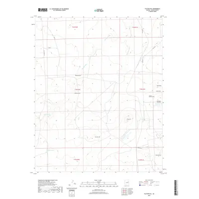 2018 Map of Flattop Hill, 2018 Print