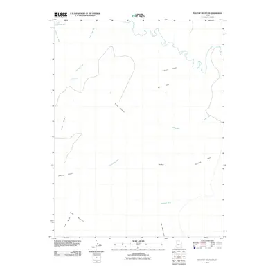2011 Map of Flattop Mountain, 2011 Print