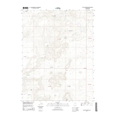 2014 Map of Flattop Mountain, 2014 Print