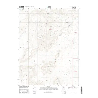2017 Map of Flattop Mountain, 2017 Print